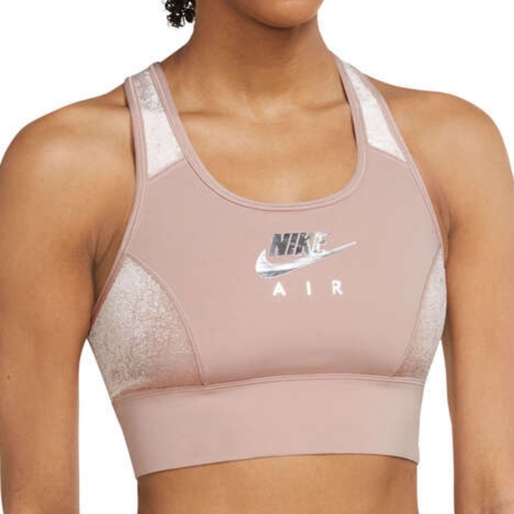 Nike Other - Nike Air Womens Dri-FIT Swoosh Non-Padded Sports Bra Pink S